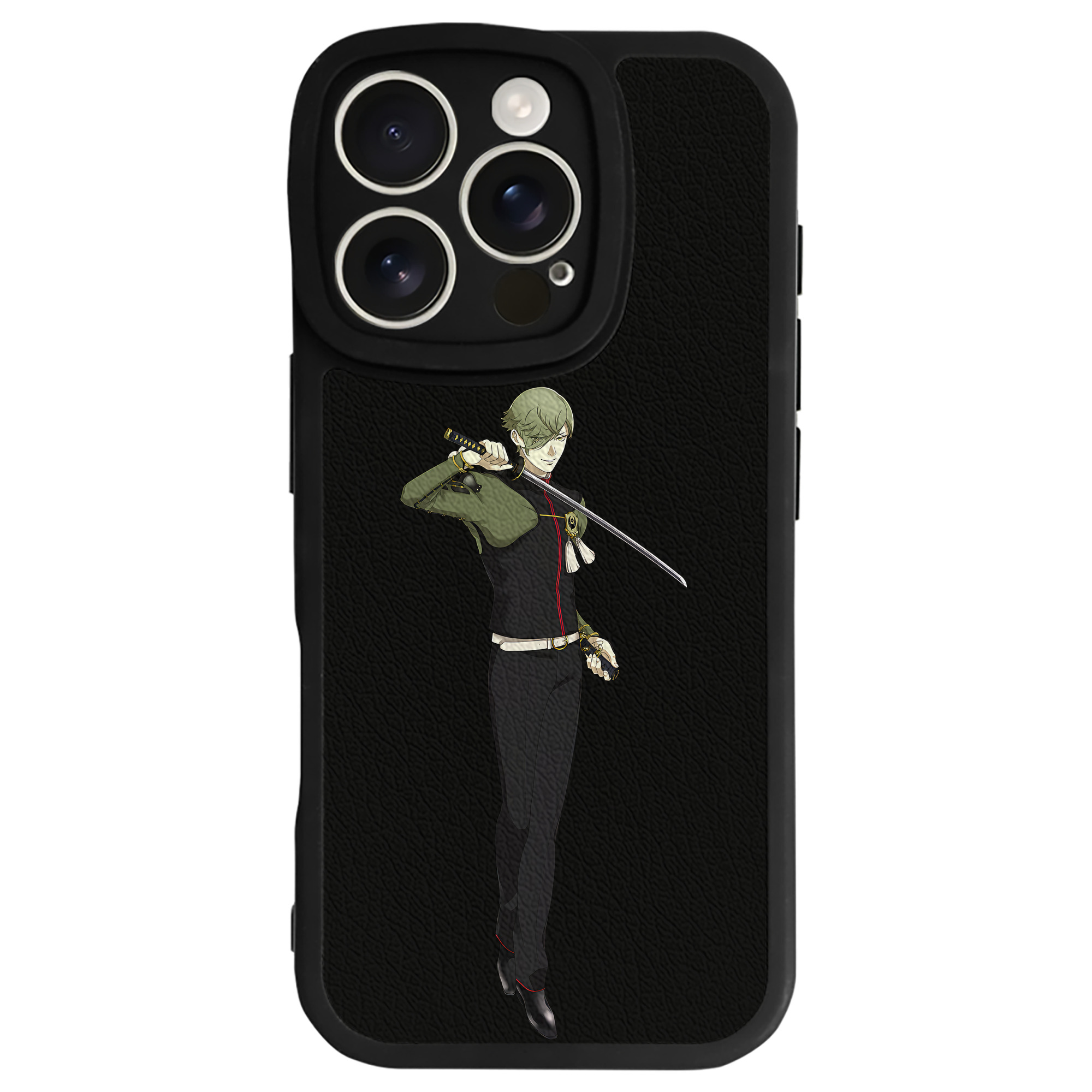 （画像用） 刀剣乱舞 Touken Ranbu 【iPhone 16シリーズ対応】シリコンスマホケース（レザー調） 材質：シリコン